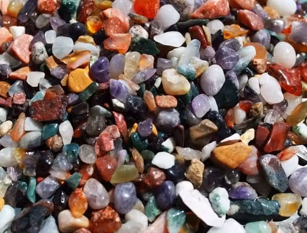 KDMD Mixed Natural Multicolour Gemstone Chips, 5kg