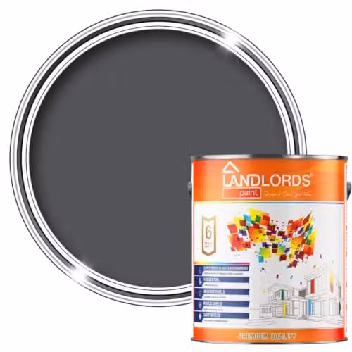 Landlords Equinox Grey Wood and Garden Paint, 1 l, Matt Finish, Water-Based and Weatherproof