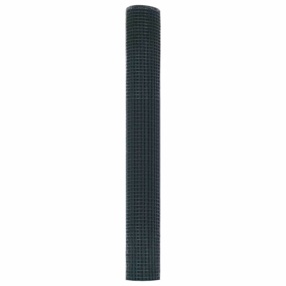 Berkfield Home Green PVC Coated Steel Welded Wire Fence, H: 1.2 m x W: 50 m – 4