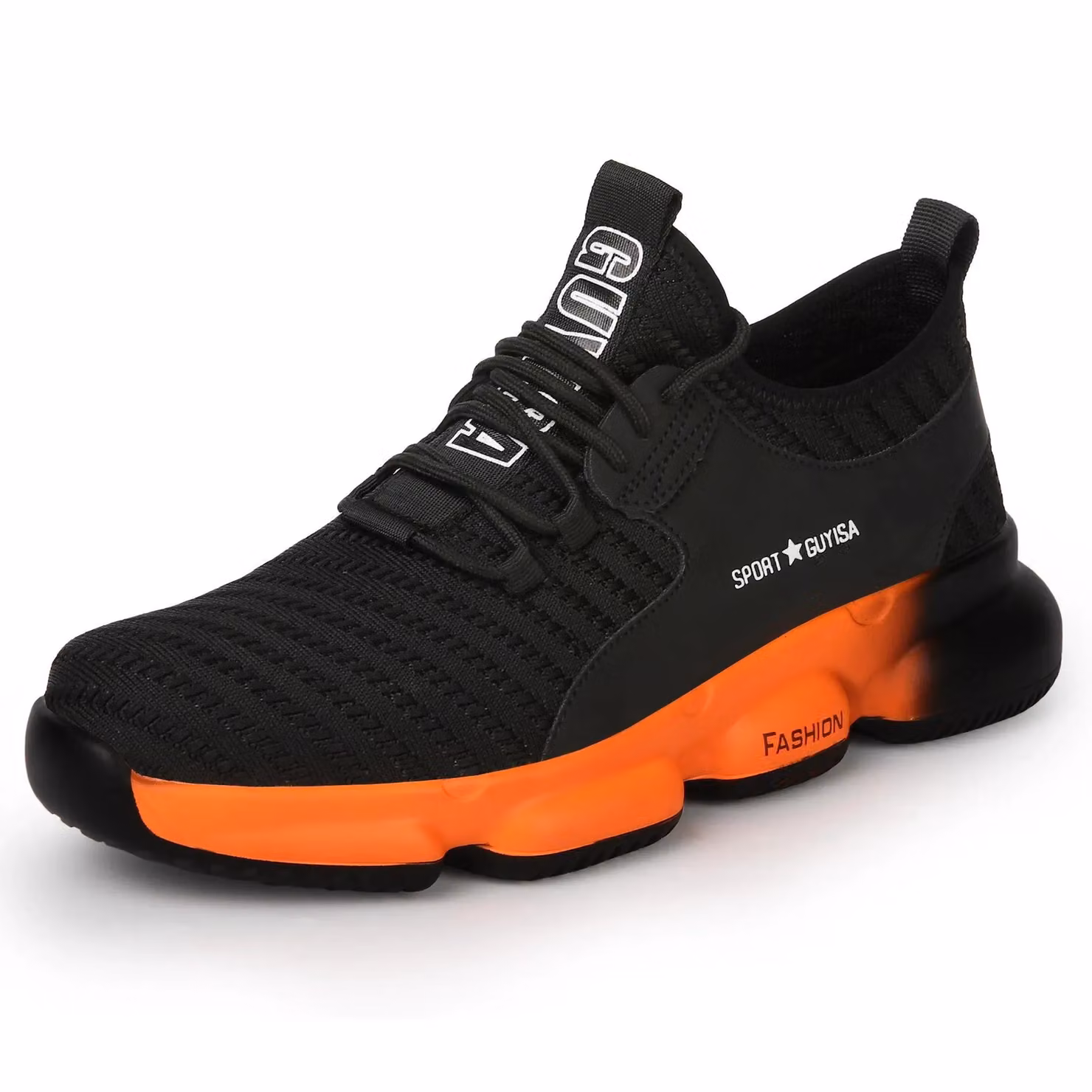 SAFETY BRANDS Men's Lightweight Water Resistant Safety Air Trainer Shoes with Steel Toe Cap in Black, Size 11 UK – 2