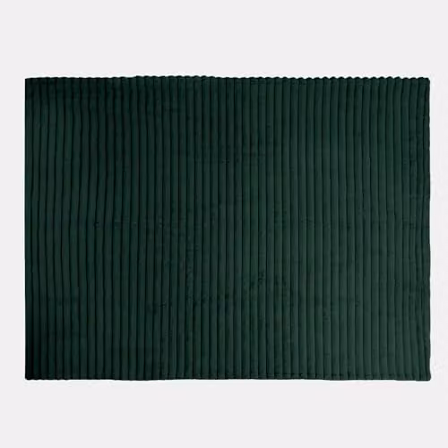 OHS Green Faux Fur Ribbed Fleece Throw Blanket, W/D/H: 125 x 150 cm – 5