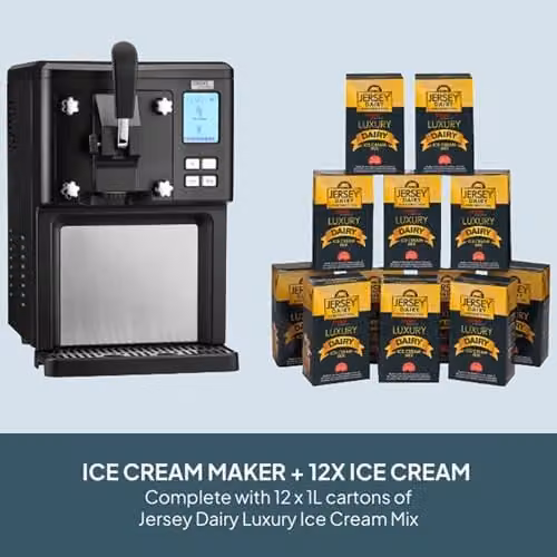 Cooks Professional Luxury Soft Serve Ice Cream Maker in Black with 1.5L Self-Cooling Compressor and Digital Display – 2