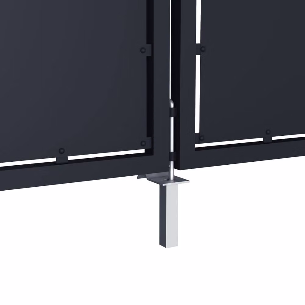 Berkfield Home Steel Swing Garden Gate in Anthracite Grey, W: 300 cm, H: 150 cm – 4