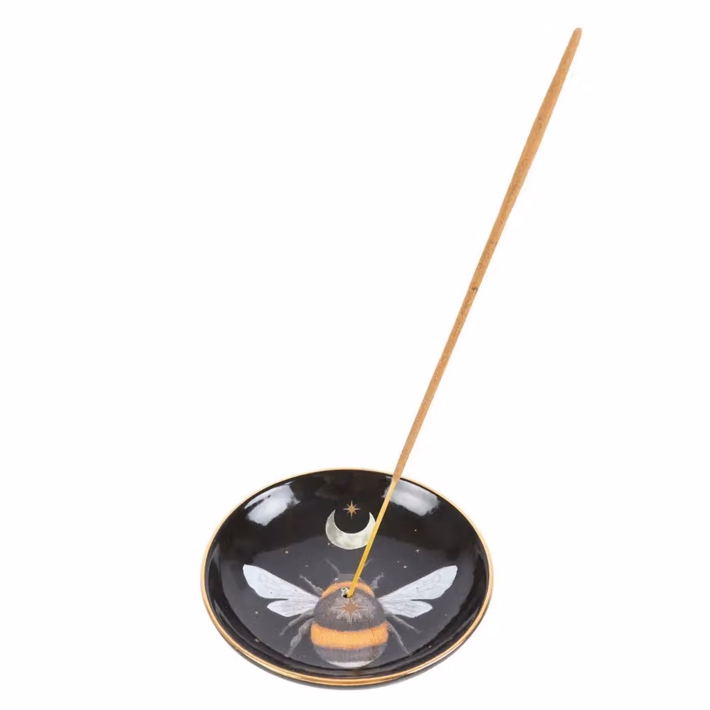 Something Different Ceramic Forest Bee Incense Holder in Black – 3