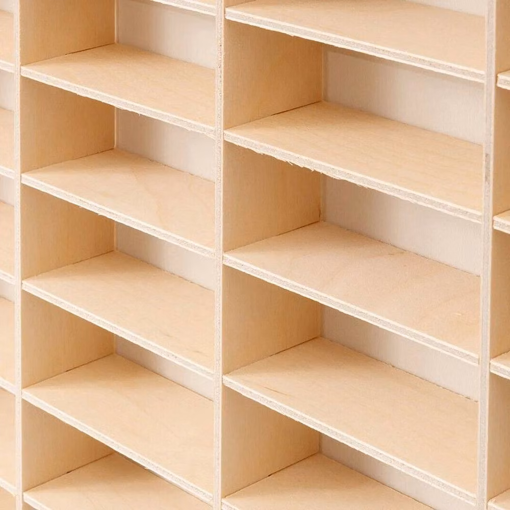 FLAVORA Wooden Diecast Car Model Display Shelf in Natural Brown, W/D/H: 52 x 35.6 x 3.5 cm – 2