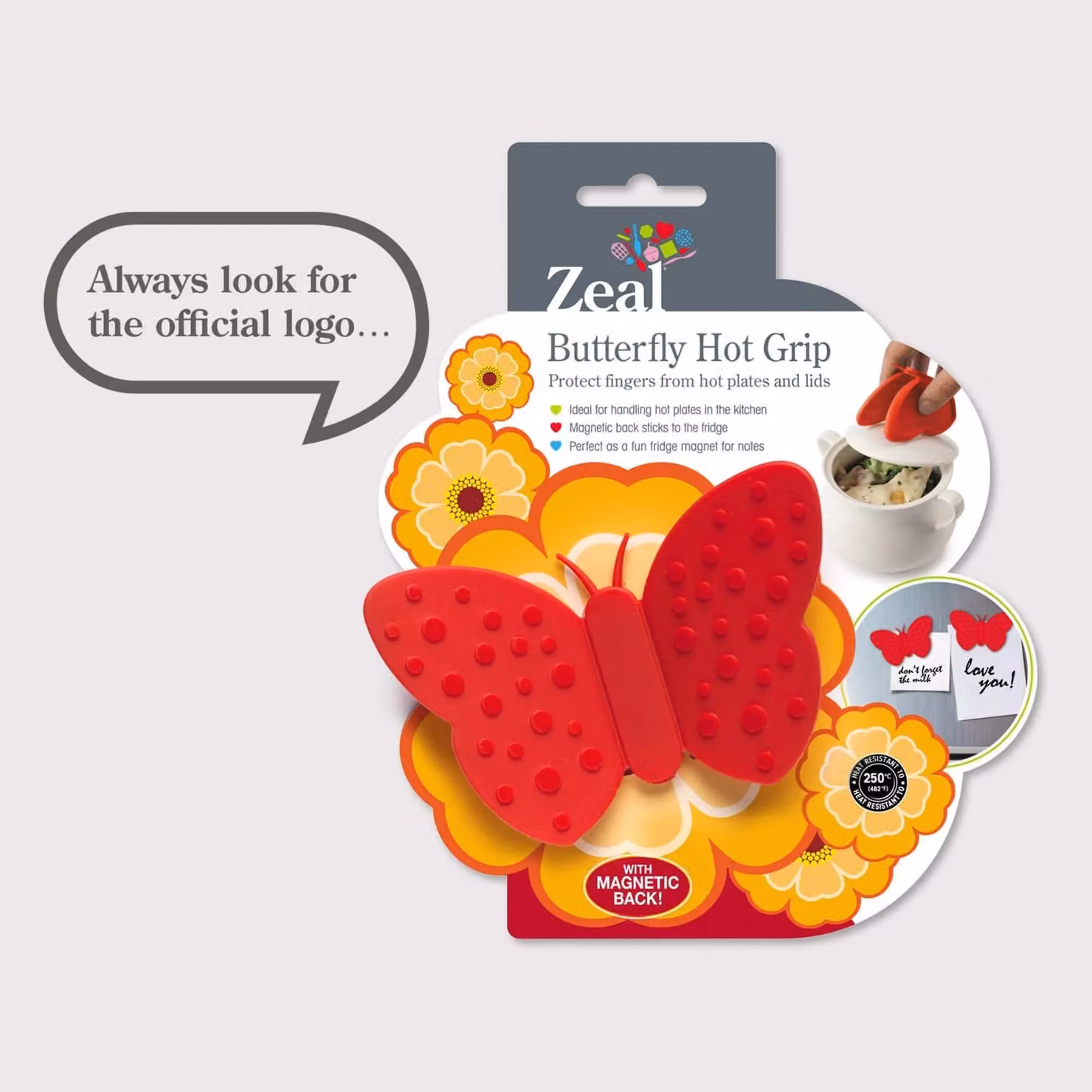 Zeal Butterfly Hot Grip Silicone Red – 2