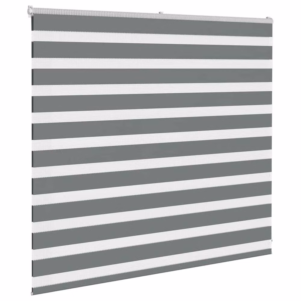 Berkfield Home Zebra Blind in Dark Grey, W: 155 cm, H: 100 cm – 3