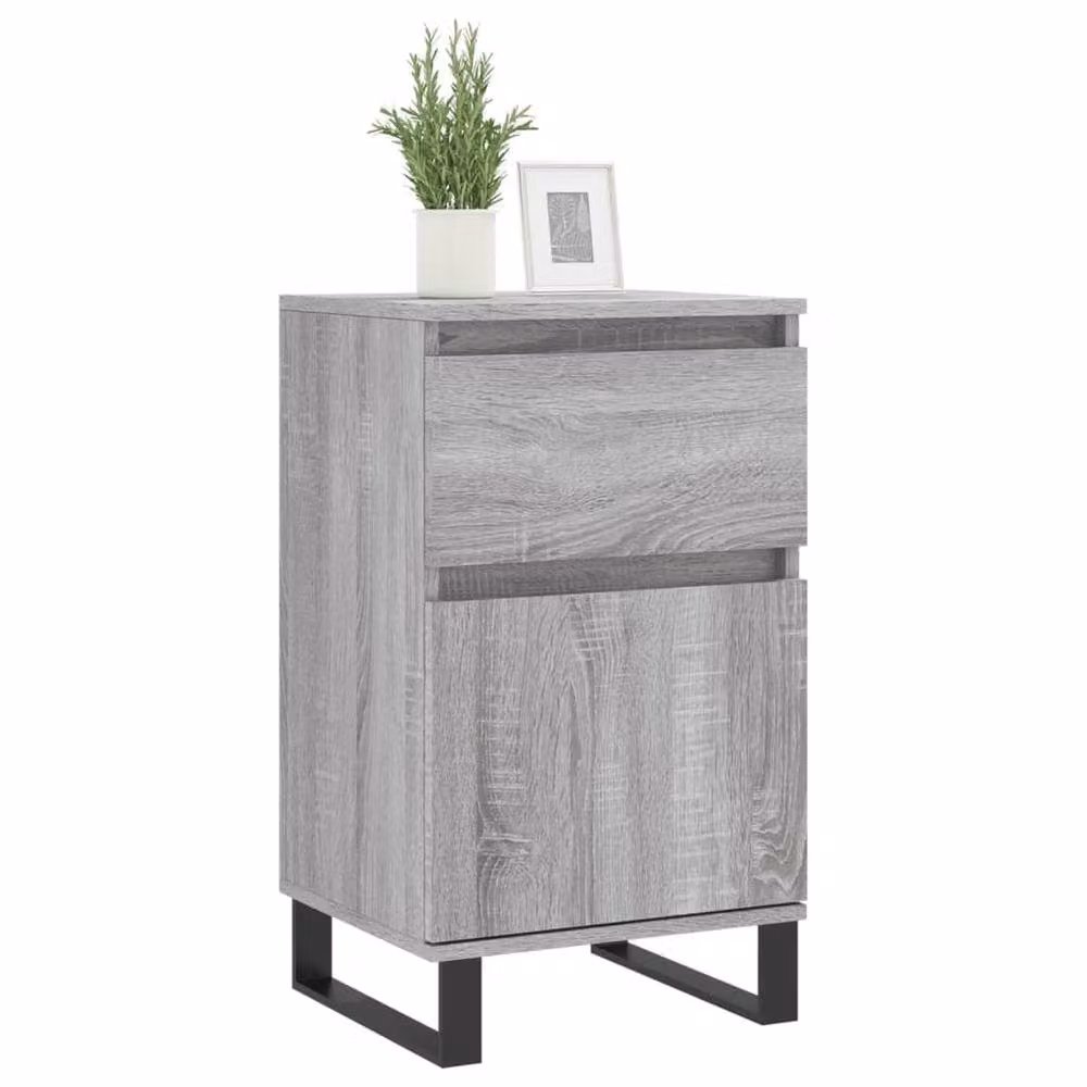 Berkfield Home Grey Sonoma Sideboard in Engineered Wood W/D/H: 40 x 35 x 70 cm – 2