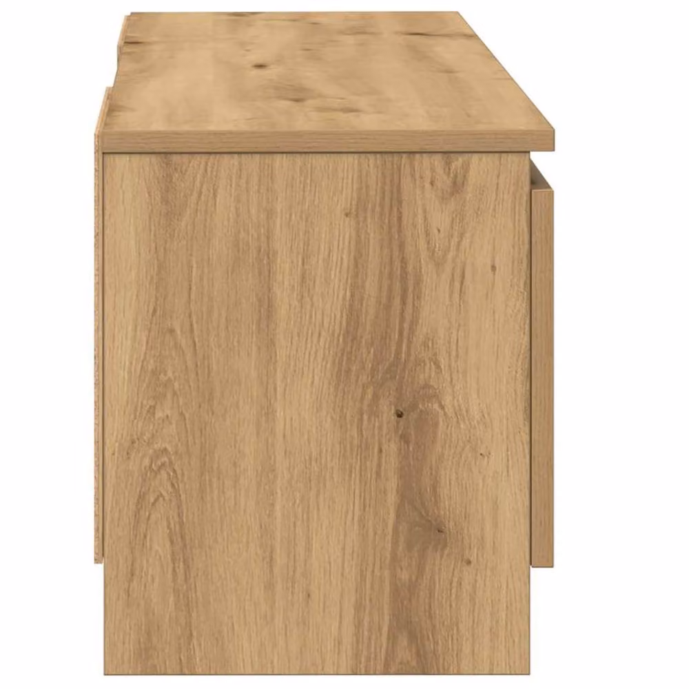 Berkfield Home Artisan Oak TV Cabinet in Brown, W/D/H: 102 x 30 x 36 cm – 4