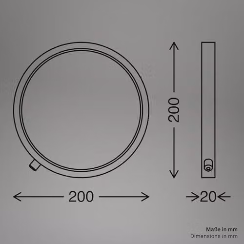 Briloner RGB LED Ring Table Lamp with Remote Control, Timer and Dimming Function, Black, W/D/H: 20 x 20 x 20 cm – 5