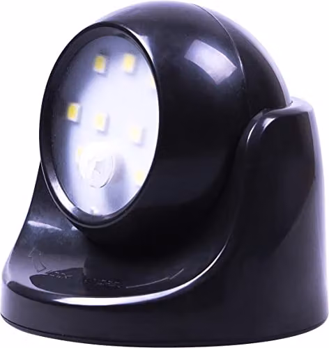 St Helens Home & Garden Modern Black LED Motion Sensor Light – 6
