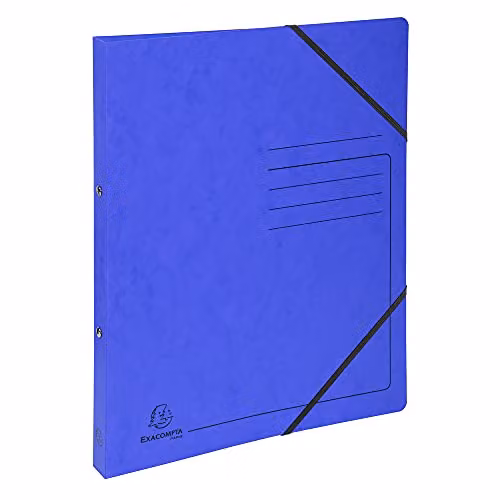Exacompta Blue A4 2-Ring Paper Binder