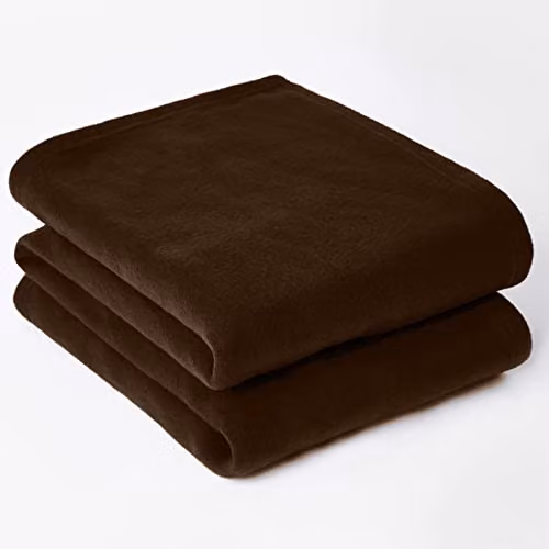 Dreamscene Brown Fleece Throw Blanket, W/D/H: 200 x 240 cm – 1