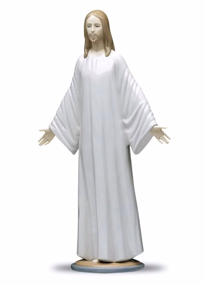 Lladró Jesus Porcelain Figurine in White