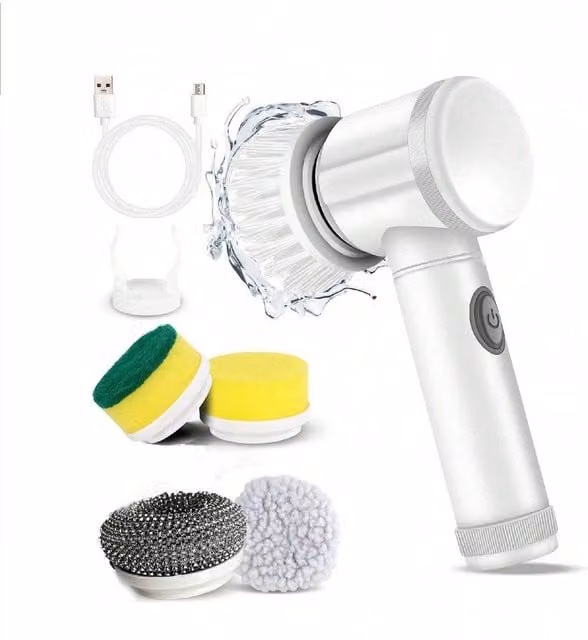 Quipulse Multi-functional Electric Cleaning Brush in White – 1