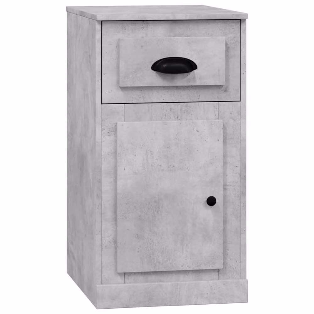 Berkfield Home Side Cabinet with Drawer in Concrete Grey, W/D/H: 40 x 50 x 75 cm – 2
