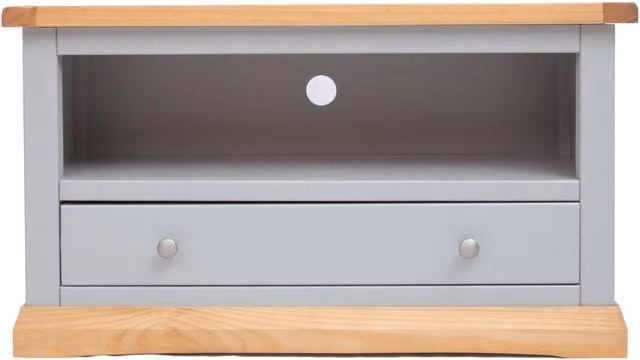 Cabinet Bits Bomporto Grey 1 Drawer Pine Wood TV Cabinet – 1