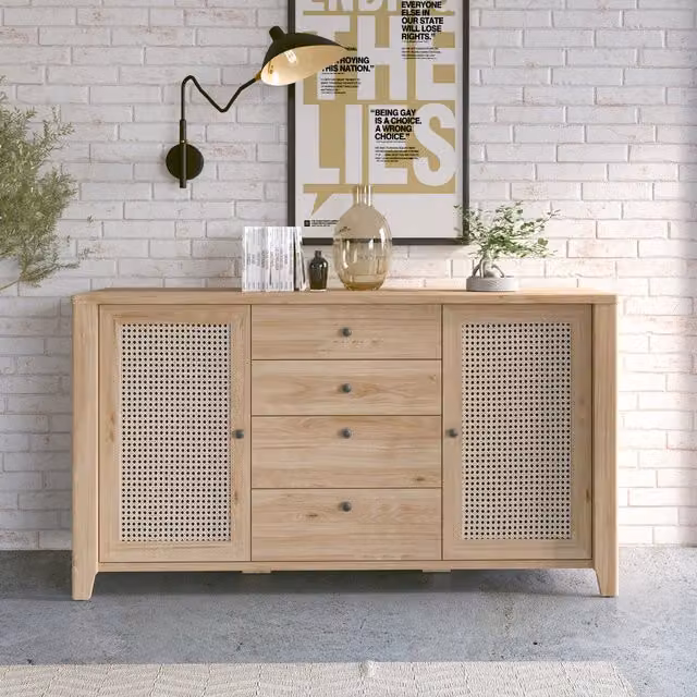 Furniture To Go Cestino 2-Door Sideboard in Hickory Brown