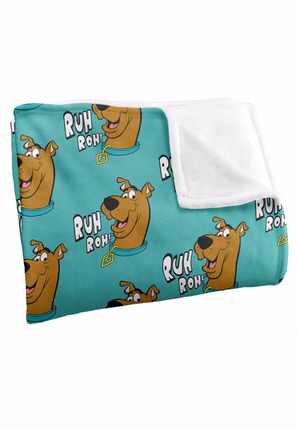 Warner Brothers Scooby Doo Officially Licensed Silky Touch Super Soft Fluffy Throw Blanket, White and Multicolour, W: 152 cm, D: 127 cm – 2