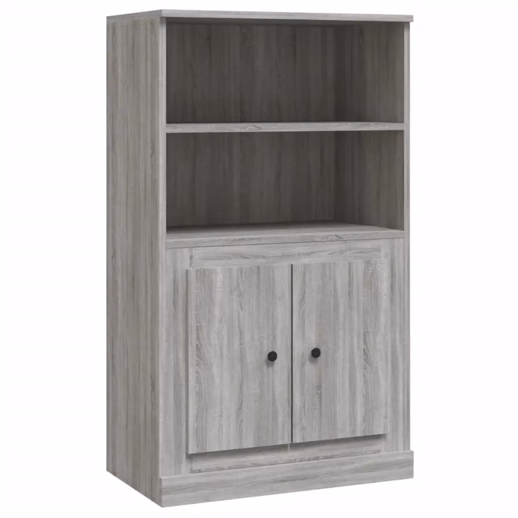 Berkfield Home Grey Sonoma Highboard in MDF, W/D/H: 60 x 35.5 x 103.5 cm – 2