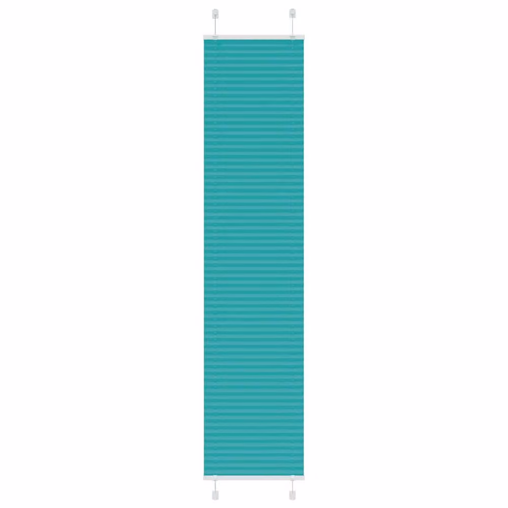 Berkfield Home Single Pleat Polyester Blind in Petrol Green/Turquoise, W: 50 cm, H: 200 cm – 2