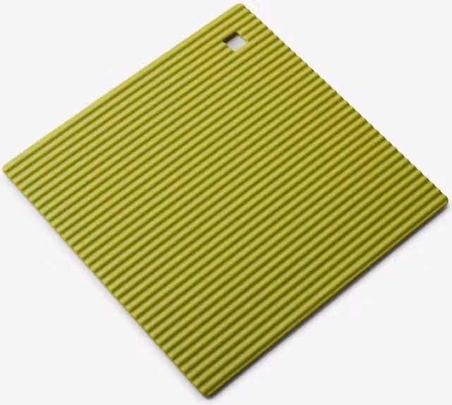Zeal Silicone Square Non-Slip Hot Mat Trivet in Green, W/D/H: 18 x 18 x 1 cm – 1