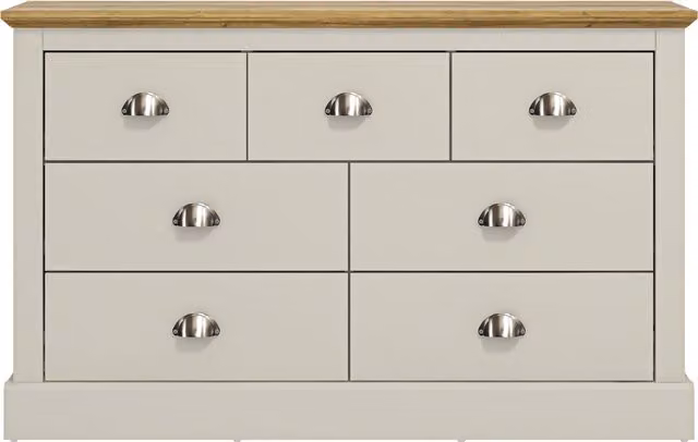 Galano Sufy 7 Drawer Chest in Light Grey