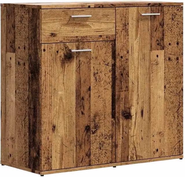 Berkfield Home Old Wood Sideboard in Brown, W/D/H: 80 x 36 x 75 cm – 1