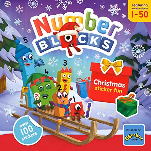 Numberblocks Christmas Sticker Fun Official Sticker Activity Book by Sweet Cherry Publishing with Over 100 Multicolour Stickers – 1