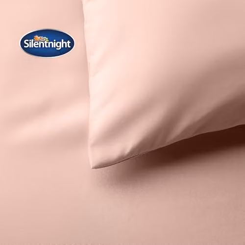 Silentnight Supersoft Microfibre Duvet Cover and Pillowcase Set, Double, Pink – 2