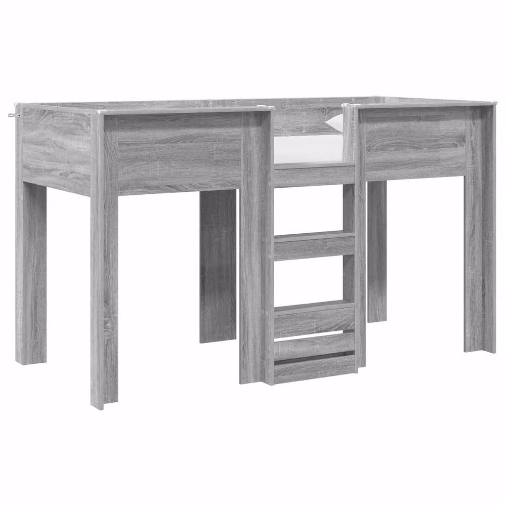 Berkfield Home Modern Two-Level Bunk Bed for Children in Grey Sonoma, Engineered Wood, W: 75 cm x L: 190 cm – 2