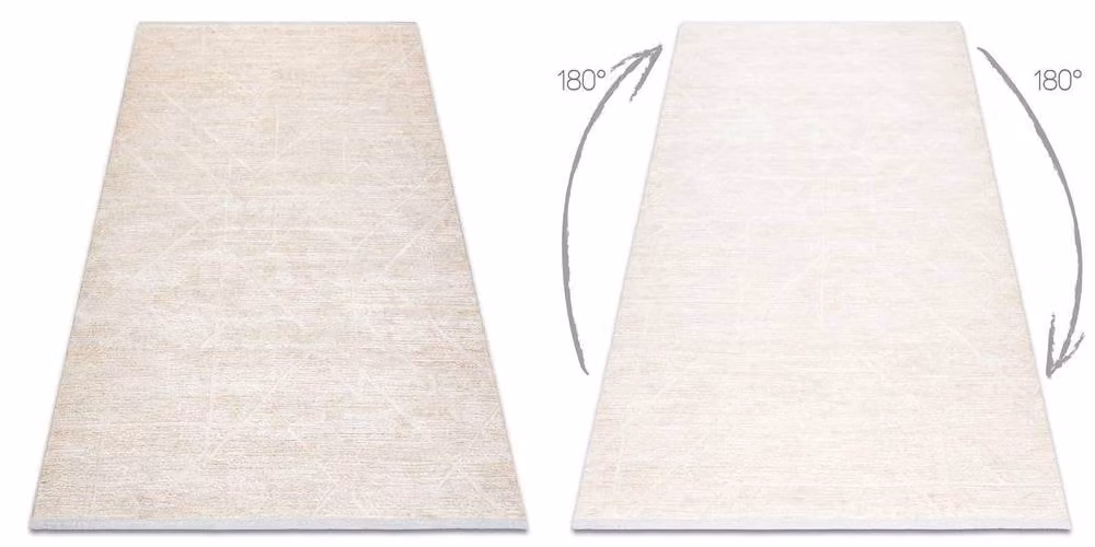 RugsX Duke Geometric Modern Rug in Yellow and Beige, W: 200 cm, D: 290 cm