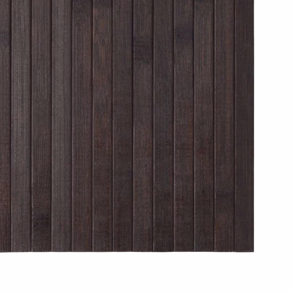 Berkfield Home Rectangular Bamboo Rug in Dark Brown, W: 70 cm, L: 300 cm – 4