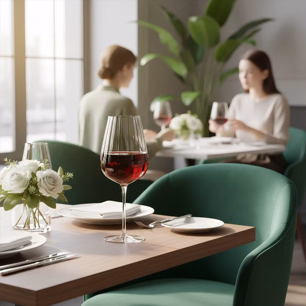Argon Tableware Kensington Optic Crystal Red Wine Glasses, 640ml, Pack of 24, Transparent – 3