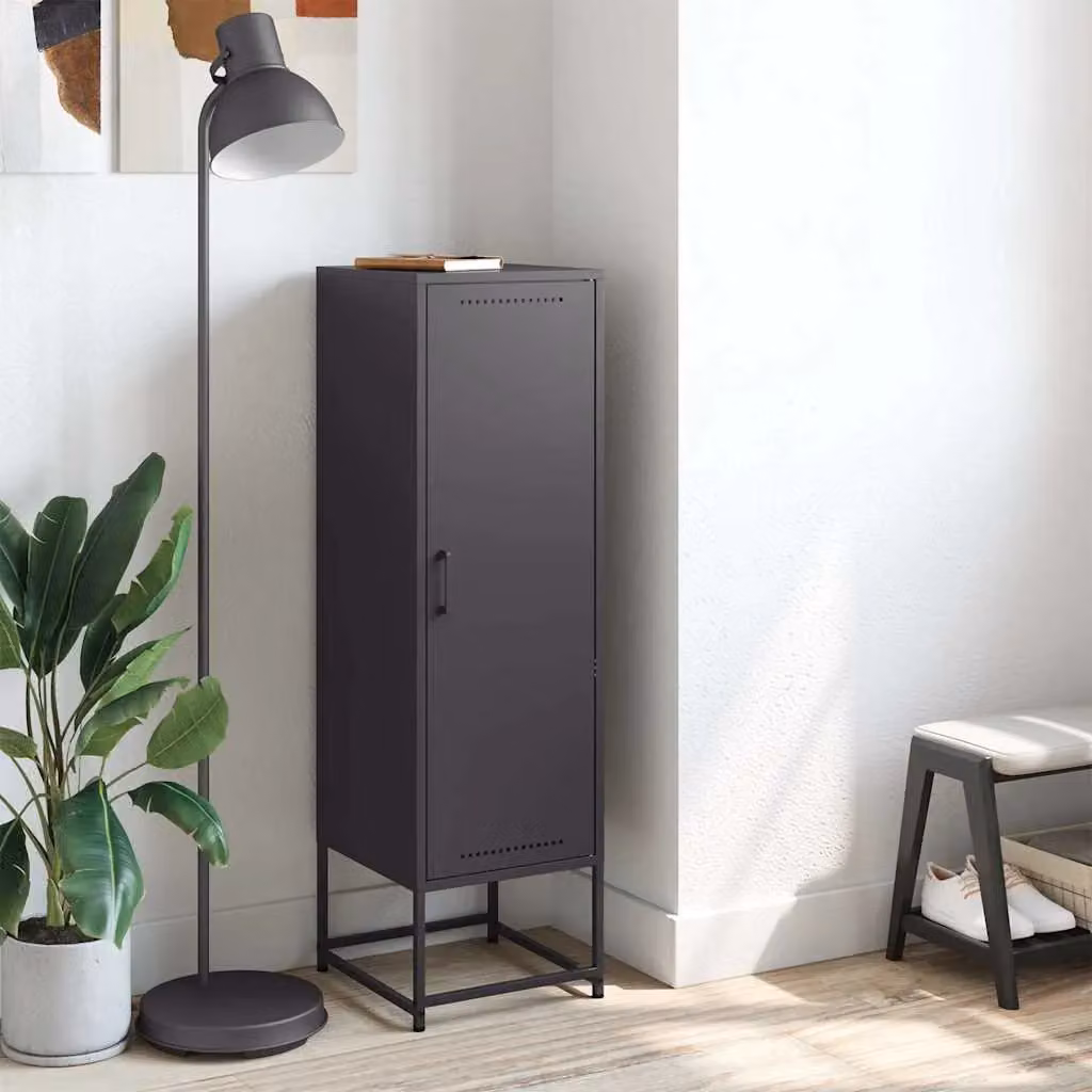 Berkfield Home Industrial Black Steel Highboard W/D/H: 36 x 39 x 123 cm – 3