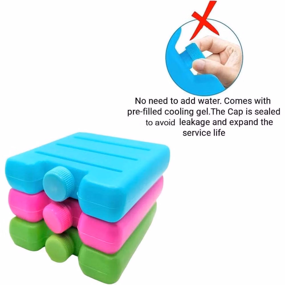 SPETLEK Multicolour Freezer Blocks Ice Packs for Cool Boxes, Pack of 6 – 2