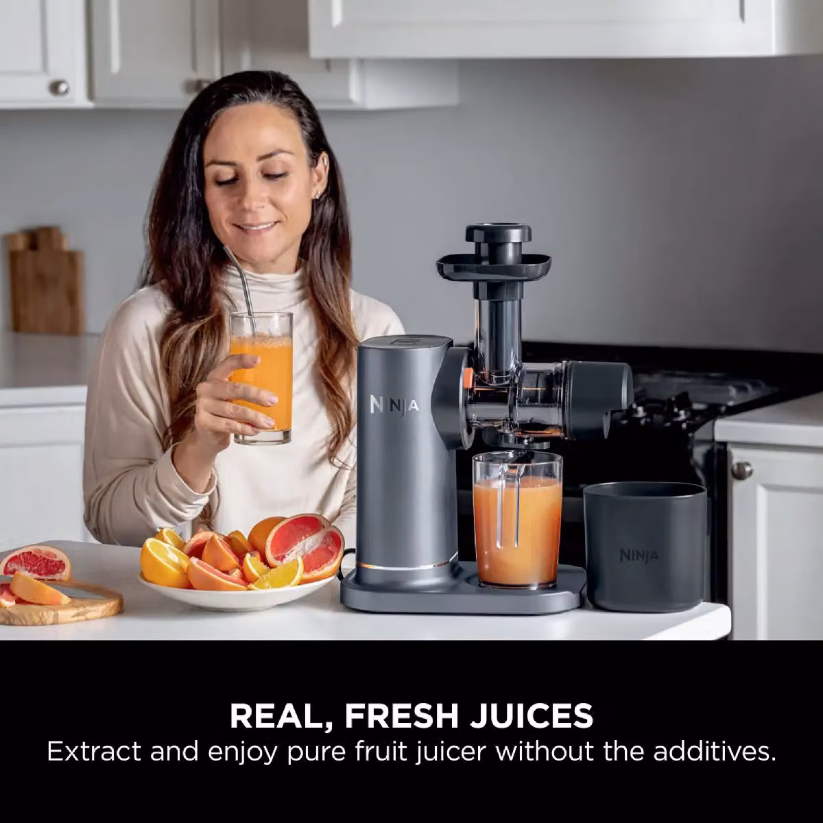 Ninja Cold Press Slow Juicer with Anti-Clog Filter JC151UK in Black – 4