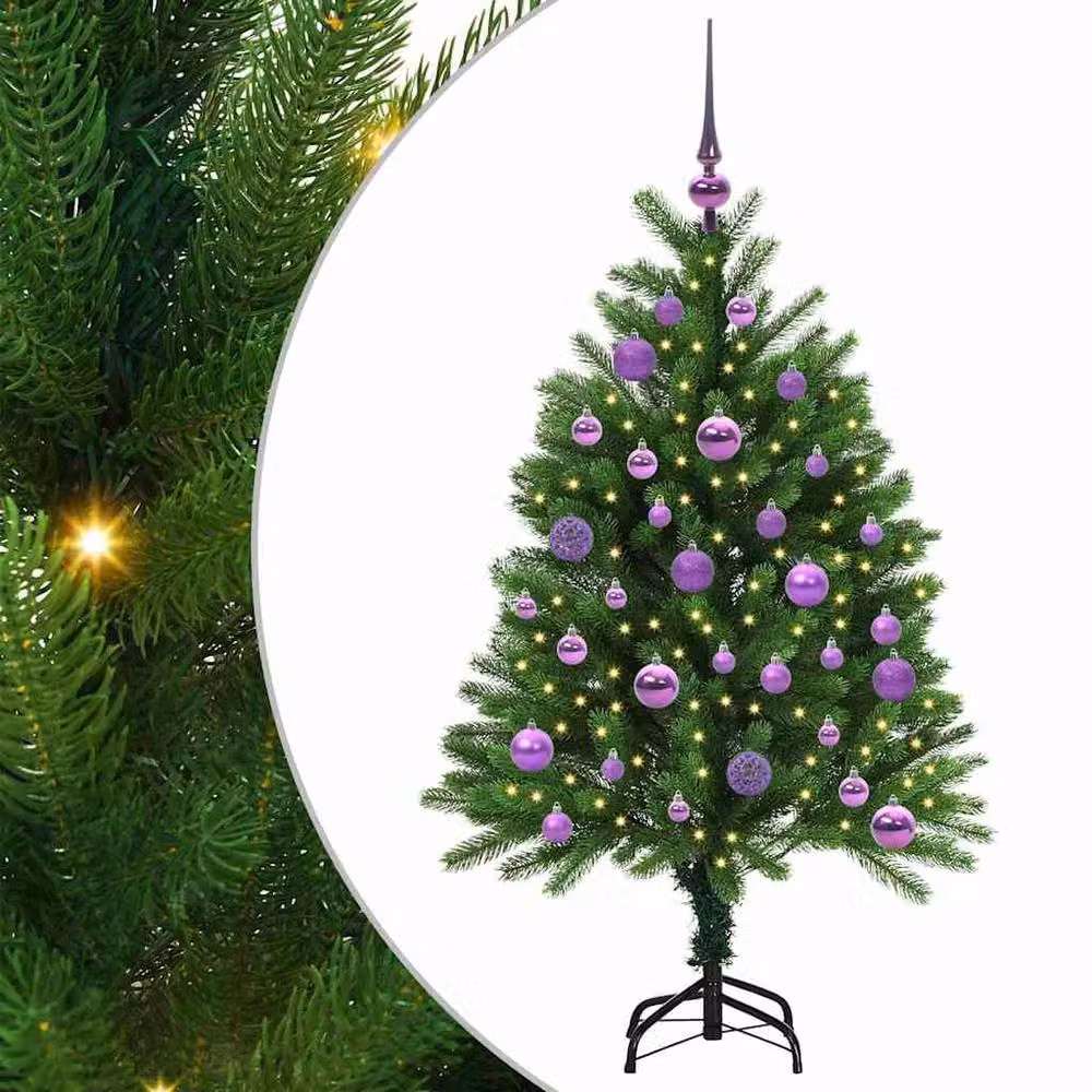 Berkfield Home Green Christmas Tree with 150 LEDs and Stand, Height: 120 cm – 2