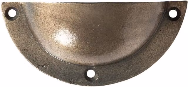 Hammer and Tongs Bow Curved Cabinet Drawer Pull in Brass, Pack of 10, W: 95 mm, H: 46 mm – 1