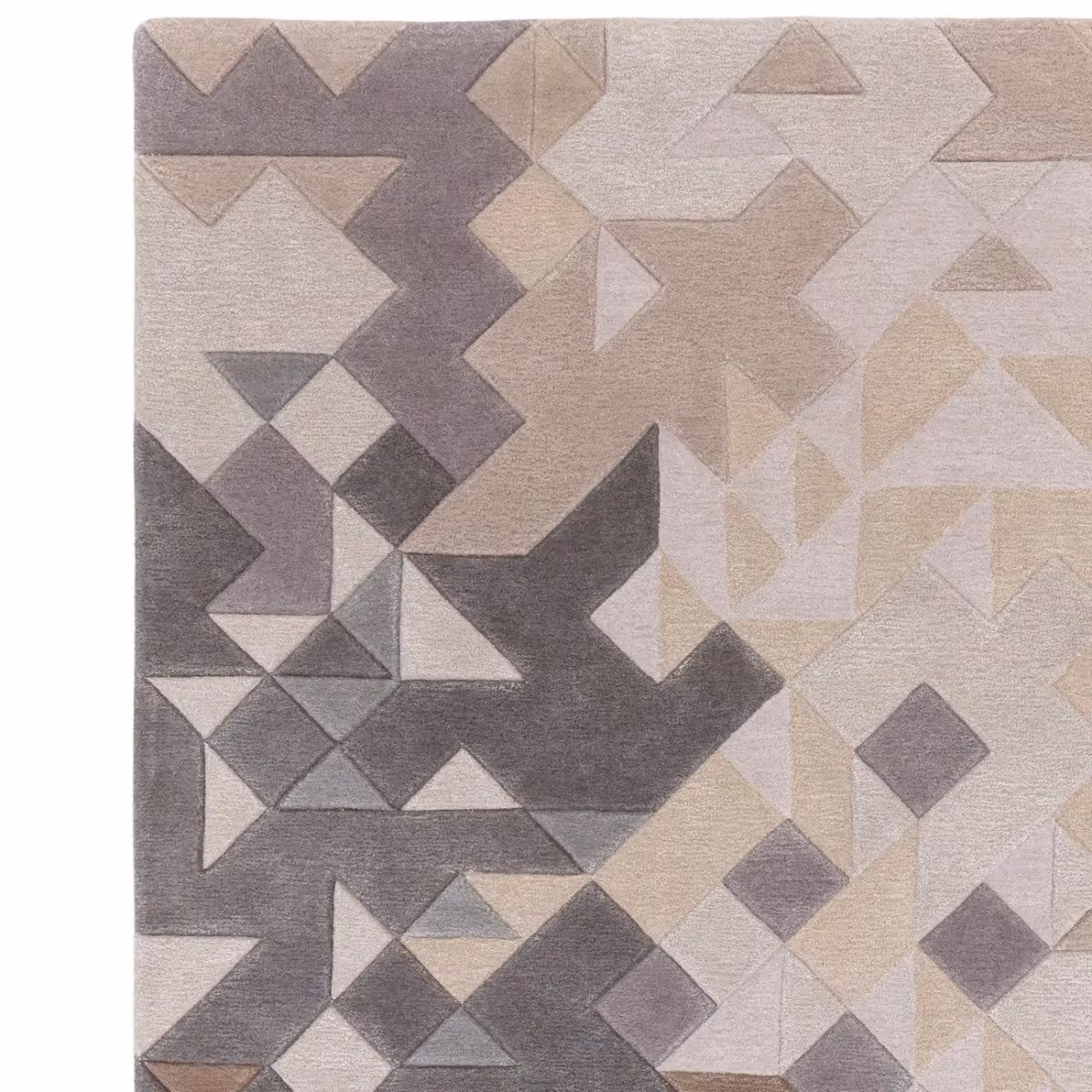 The Rug Shop UK Multi Modern Geometric Handmade Area Rug, Multicolour, W: 160 cm, L: 230 cm – 2