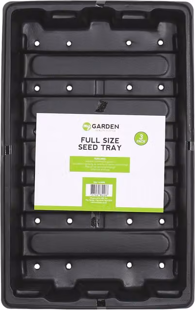 My Garden Black Plastic Seed Tray Planter Pack