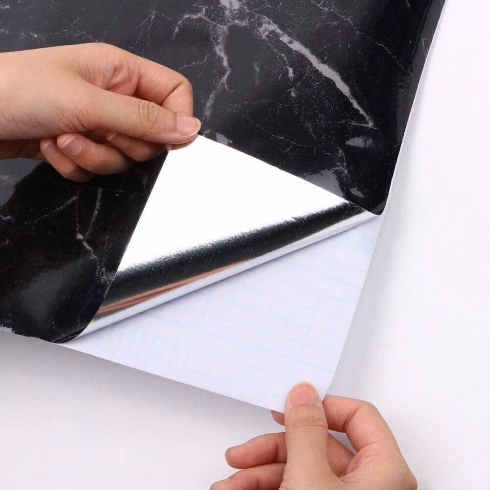 PAWNORA Black Marble Self Adhesive Vinyl Wrap Kitchen Worktop Film, 10m – 2