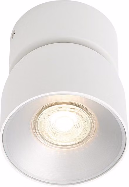 Nordlux Pitcher Adjustable Round Ceiling Spotlight in White Metal with GU10 Mains