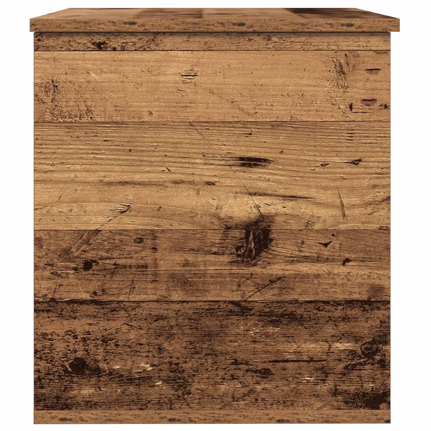 Berkfield Home Storage Box with Lid in Brown Old Wood, W/D/H: 60 x 42 x 46 cm – 4