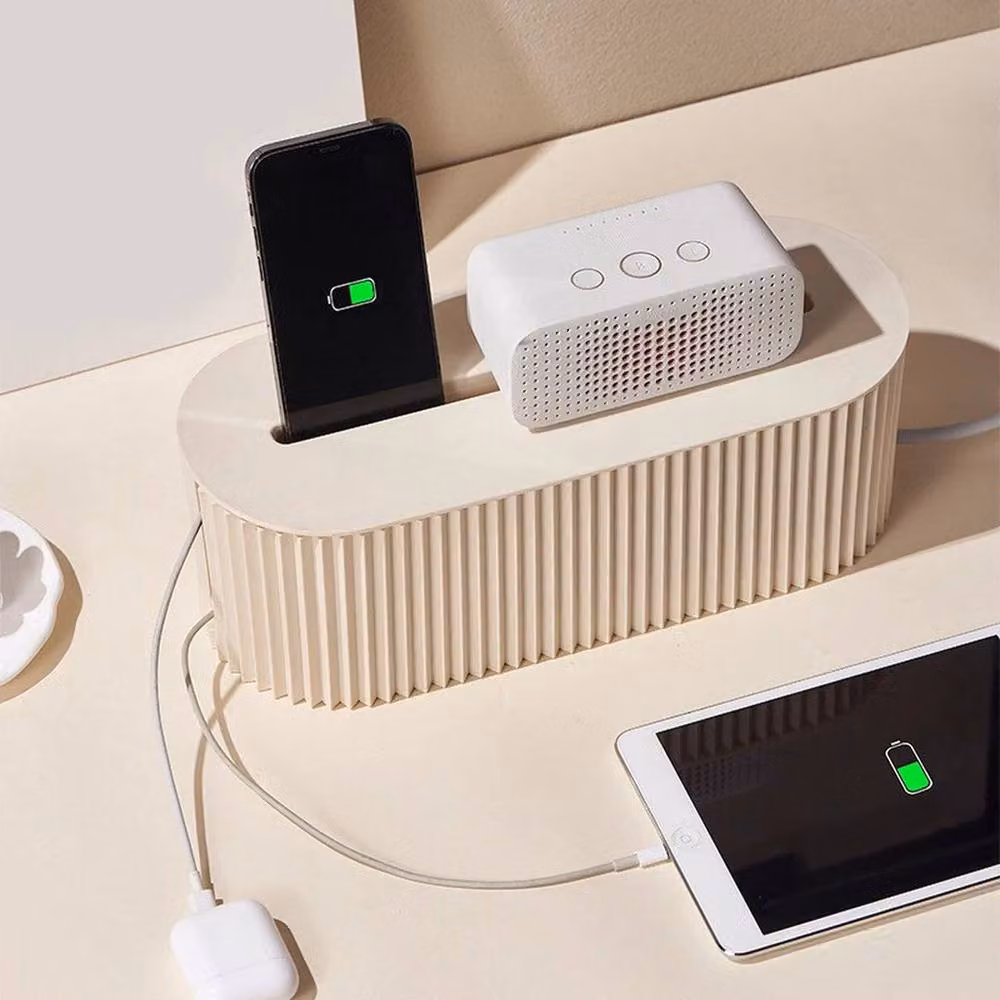 EONLION Cable and Wire Storage Box in Beige – 3