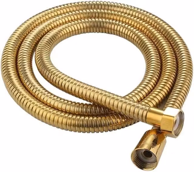 NESTLUNE Gold Stainless Steel Shower Hose, Length: 2 m – 1