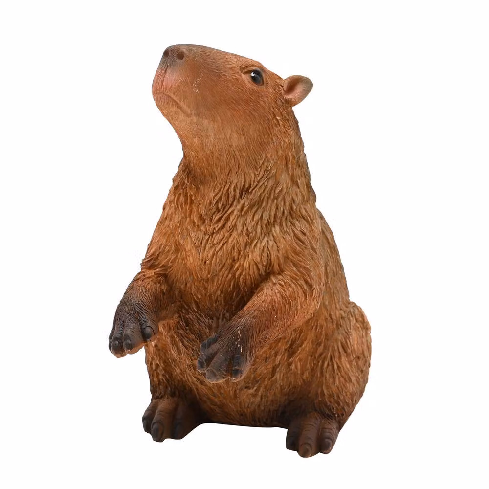 Naturecraft Capybara Figurine on Hind Legs in Brown – 2