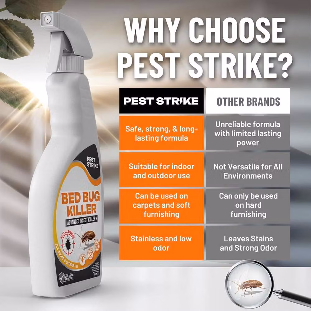 volila Bed Bug Killer Spray, Odourless and Fast-Acting, 500ml – 4