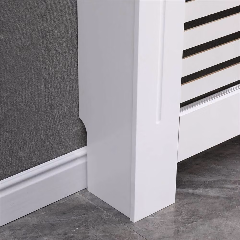 PAWNORA Extra Large Radiator Cover in White MDF – 3