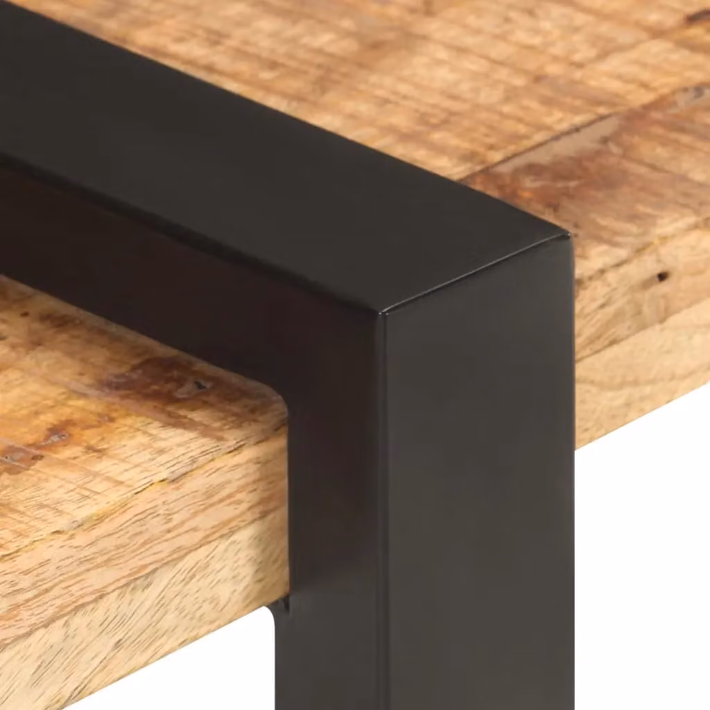 Berkfield Home Industrial TV Cabinet in Brown Solid Mango Wood, W/D/H: 160 x 40 x 40 cm – 3
